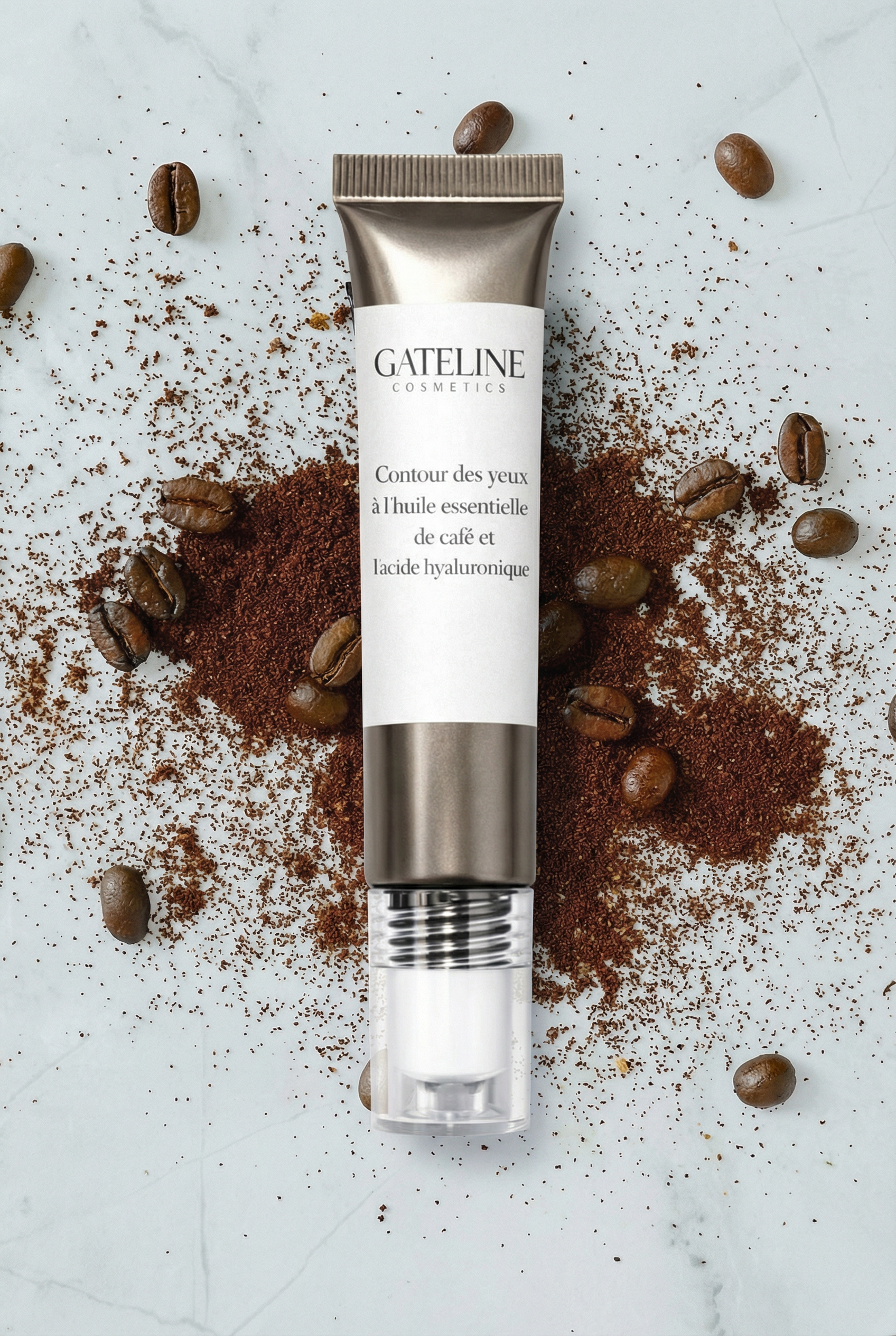 Contour des yeux à la caféine